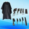 HAKIDZEL Hairdressing Kit Barber Tool Set Professional Hair Cutting Scissors Comb Brush for Men view 2