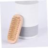 HAKIDZEL 4pcs Double-sided Nail Brush Natural Bristle Nail Cleaning Tools for Manicure and Pedicure for Dust Removal and Art Wood Color view 3