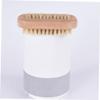 HAKIDZEL 4pcs Double-sided Nail Brush Natural Bristle Nail Cleaning Tools for Manicure and Pedicure for Dust Removal and Art Wood Color view 4