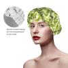 Sushi Dill Pickles Print Double Layers Shower Cap Bathing Shower Caps Ladies Men Shower Caps Salon Home Use view 4