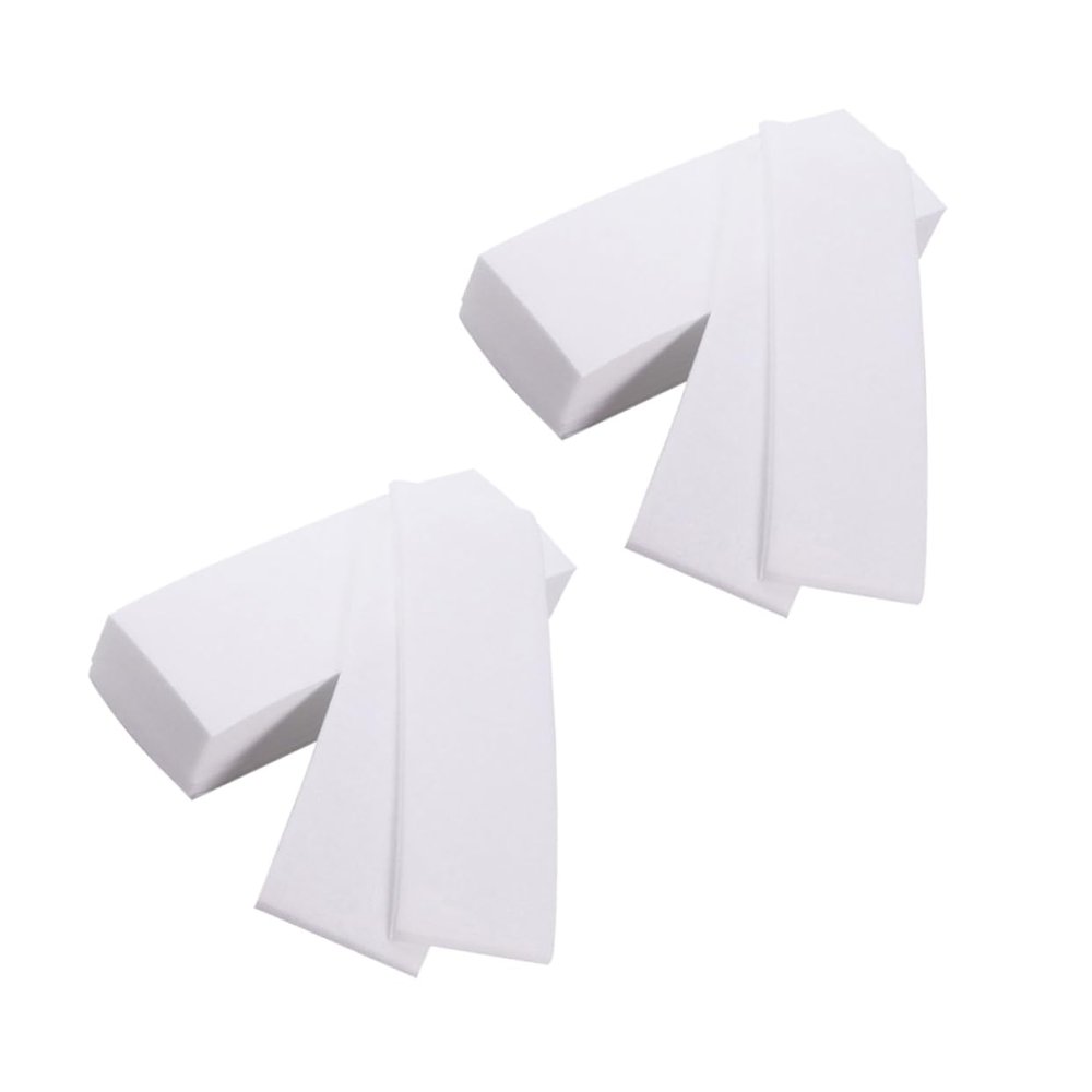 Beatifufu 2packs Non-woven Depilatory Wax Paper for Hair Removal Soft and Flexible Salon Quality Strips for Body and Facial Use Skin-friendly of Each