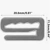20 Pcs Barber Cape Clip, Metal Barber Cape Buckle Barber Cape Hooks Replacement Barber Cape Strap Hook Barber Cape Adjuster Fixing Clip for Barber Cape view 2