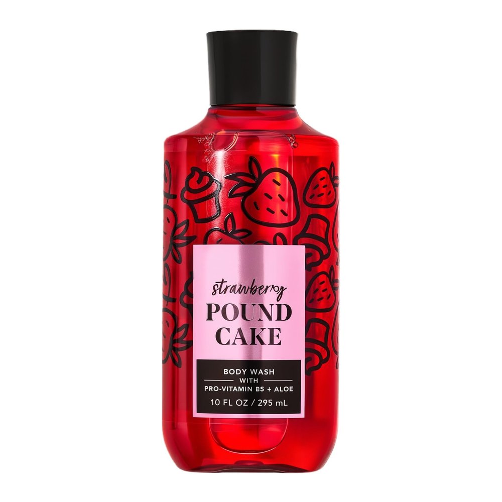 Bath and Body Strawberry Pound Cake Cleansing Body Wash - 10 Oz