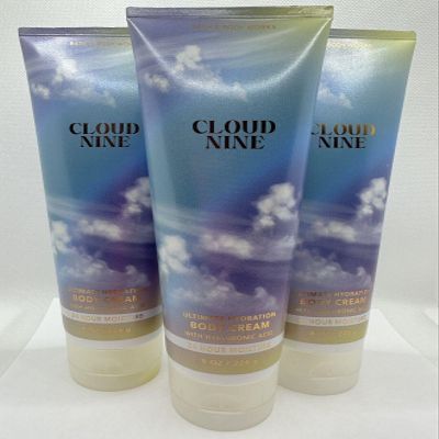 3 x Cloud Nine Ultimate Hydration BATH Body Cream 8 oz