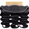 Mlip 13x4 HD Lace Frontal Body Wave, 0.10mm Ultra Thin Invisible Swiss Lace, Skinlike Real HD Lace Melt into Skin Perfectly, Pre-plucked Natural Hairline, Raw Indian Human Hair 20 Inches Natural Color view 1