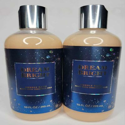 2 DREAM BRIGHT Luxury Bubble Bath & BODY Wash 10 fl.oz