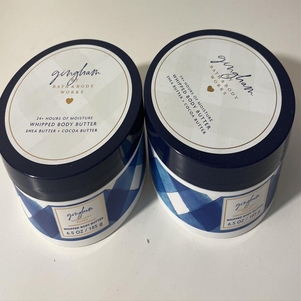 2 GINGHAM Whipped Body Butter bath body 6.5 oz