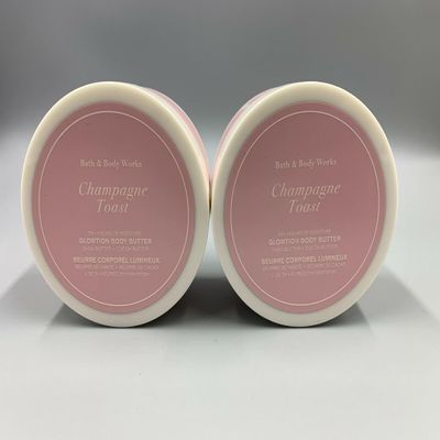 2 Champagne Toast Shea & Cocoa bath & Body Butter 6.5 oz ea Glowtion 6.5 Oz
