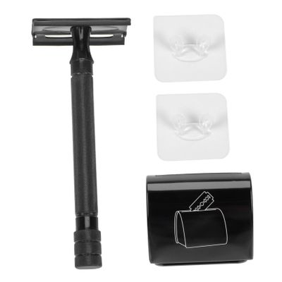 LALADEFIEE Facial Razor Barber Clippers Double-sided Manual Shaver Men's Grooming Kit for Beard Hair