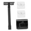 LALADEFIEE Facial Razor Barber Clippers Double-sided Manual Shaver Men's Grooming Kit for Beard Hair view 1