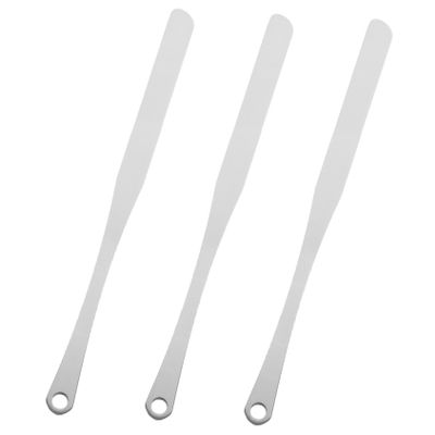 SOESFOUFU Makeup Spatula Tool Set 3pcs Stainless Steel Stirring Spatulas for Foundation Blush Eye Shadow