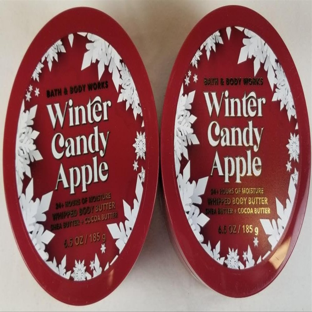 2 WINTER CANDY APPLE Ultra Shea Whipped Body Butter bath body 6.5oz