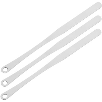 Beatifufu 3pcs Stainless Steel Makeup Mixing Palette Tools Long Handle Foundation Spatula Color Stick for Diy and Professional Use