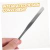 Beatifufu 3pcs Stainless Steel Makeup Mixing Palette Tools Long Handle Foundation Spatula Color Stick for Diy and Professional Use view 2