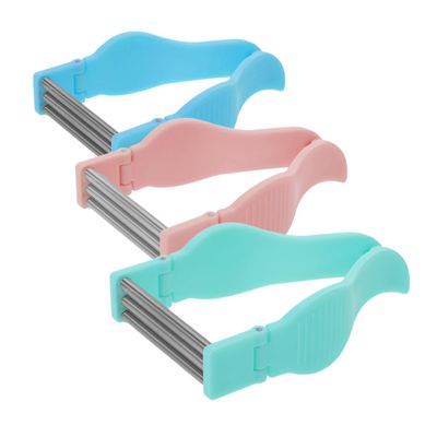 HAPINARY 3pcs Handheld Facial Hair Epilator for Women Spring Facial Hair Remover Tool for Lips Chin and Face