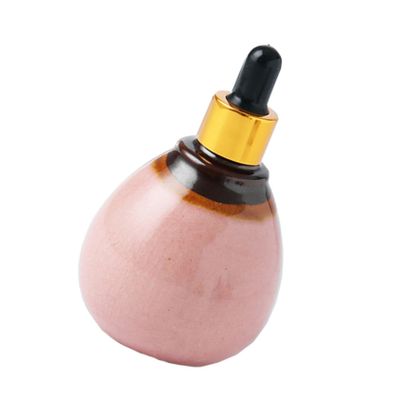 Ceramic Oil Bottle 95ml Pink Dropper Bottle with Spiral Sealing Lid Xmas