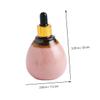 Ceramic Oil Bottle 95ml Pink Dropper Bottle with Spiral Sealing Lid Xmas view 2
