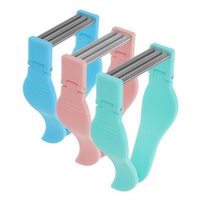 Beatifufu 3pcs Facial Hair Remover for Women Threading Hair Removal Device Spring Mechanism Gentle and Precise for Facial and Lip Hair Portable Cheek Hair Remover