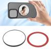 2.2 Magnetic Selfie Mirror for Back Camera,Portable Cell Phone Convex Mirror Compatible for Selfies Vlogging Streaming (Black) view 3