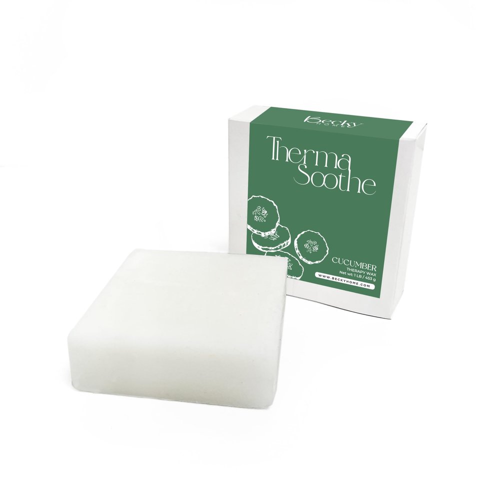 Becky Home 1lb Cucumber Scented Paraffin Wax, Paraffin Wax for Hand and Feet, Use with any Paraffin Wax Machine for Hand and Feet, Paraffin Wax Refills for Paraffin Baths, Parrafin Wax Blocks