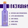 GK HAIR pH+ Pre-Treatment Clarifying Shampoo 1000ml, Silver Bombshell Shampoo 710ml with Leave-In Bombshell Cream 100ml - Ultimate Hair Care Set for Damage, Dull Blonde and Gray Hair view 3