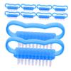 Ipetboom 10pcs Fingernail Brush Nail Cleaning Brush Handle Bulk Pack Nail Scrubbers for Art Clean view 1