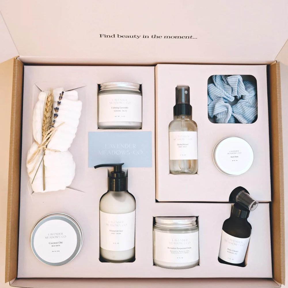 Postpartum Care Package Deluxe by Lavender Meadows Co