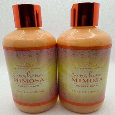 2 Sunshine Mimosa Bubble Bath BODY WASH 10 Oz