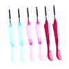 MERRYHAPY 6pcs Folding Eyelash Brow Comb Set Eyelash Separator Tool Makeup Brush Lash Brow Comb Eyebrow Brush Plastic Handle for Natural Finish Random view 1
