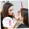MERRYHAPY 6pcs Folding Eyelash Brow Comb Set Eyelash Separator Tool Makeup Brush Lash Brow Comb Eyebrow Brush Plastic Handle for Natural Finish Random view 2