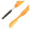 MERRYHAPY 6pcs Folding Eyelash Brow Comb Set Eyelash Separator Tool Makeup Brush Lash Brow Comb Eyebrow Brush Plastic Handle for Natural Finish Random view 4