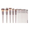 14 champagne makeup brushes with bag, 14 champagne set beauty tools view 2