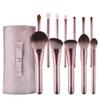 12pcs Small Grape Lilac Makeup Brush SetMicrocrystalline Silk Soft BristlesBeauty Tools view 1