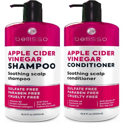 BELLISSO Apple Cider Vinegar Shampoo and Apple Cider Vinegar Conditioner