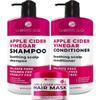 BELLISSO Apple Cider Vinegar Conditioner and Apple Cider Vinegar Shampoo and Apple Cider Vinegar Deep Conditioning Mask view 1