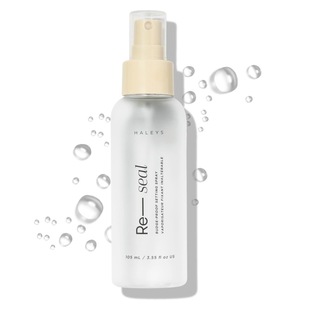 Re-seal Setting Spray - 16-Hour All-Day Hold - Prebiotics & Antioxidants - Oil-Control Hydrating Setting Spray - Ultra-Fine Mist for Natural Finish - Lightweight, Non-Sticky Formula by Haleys