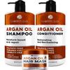 BELLISSO Argan Oil Conditioner and Argan Oil Shampoo and Moroccan Argan Oil Mask view 1