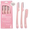 Dermaplaning Tool - Foldable Facial Razor for Women and Men, (3ct) | Womens Facial Peach Fuzz Remover & Eyebrow Trimmer, Dermaplaning Razor, Face Razors for Women, 3 pc (Pink) view 1