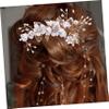 Baluue 4pcs Elegant Leaf Flower Hair Comb Bridal Hair Accessories for Weddings Bridesmaids and Special Occasions and Easy to Wear Flower Headpiece view 2