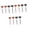FOMIYES 12pcs Professional Makeup Brush Handle Fan Shape Blusher Powder Brushes for Daily and for Cosmetics Application and Makeup Experimentation view 1