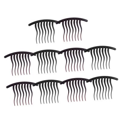 Baluue 10pcs Wavy Teeth Hair Combs for Women Lightweight Side Clips for Fine Hair Elegant Styling Accessories for Everyday and Special Occasions