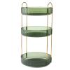 360 Rotating Makeup Organizer, Large-Capacity Skincare Make Up Storage 3 Tier Perfume Organizers Cosmetic Dresser Organizer with Makeup Brush Holder, Fits Bedroom, Bathroom, Vanity Shelf Countertop view 1