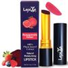 LAPIXO 100% Plant-based Color Lipstick, Unique Formula, Natural + Moisturizing | Non-Toxic, All Food Ingredients, Antioxidant-rich, Natural Matte Vibrant Color, 4.4g/0.15oz (Pomegranate color) view 1
