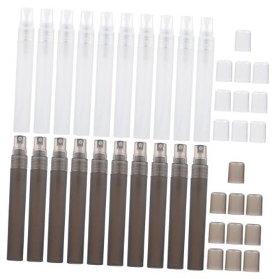 MERRYHAPY 20pcs 10ml Plastic Perfume Bottles Mini Spray Atomizers