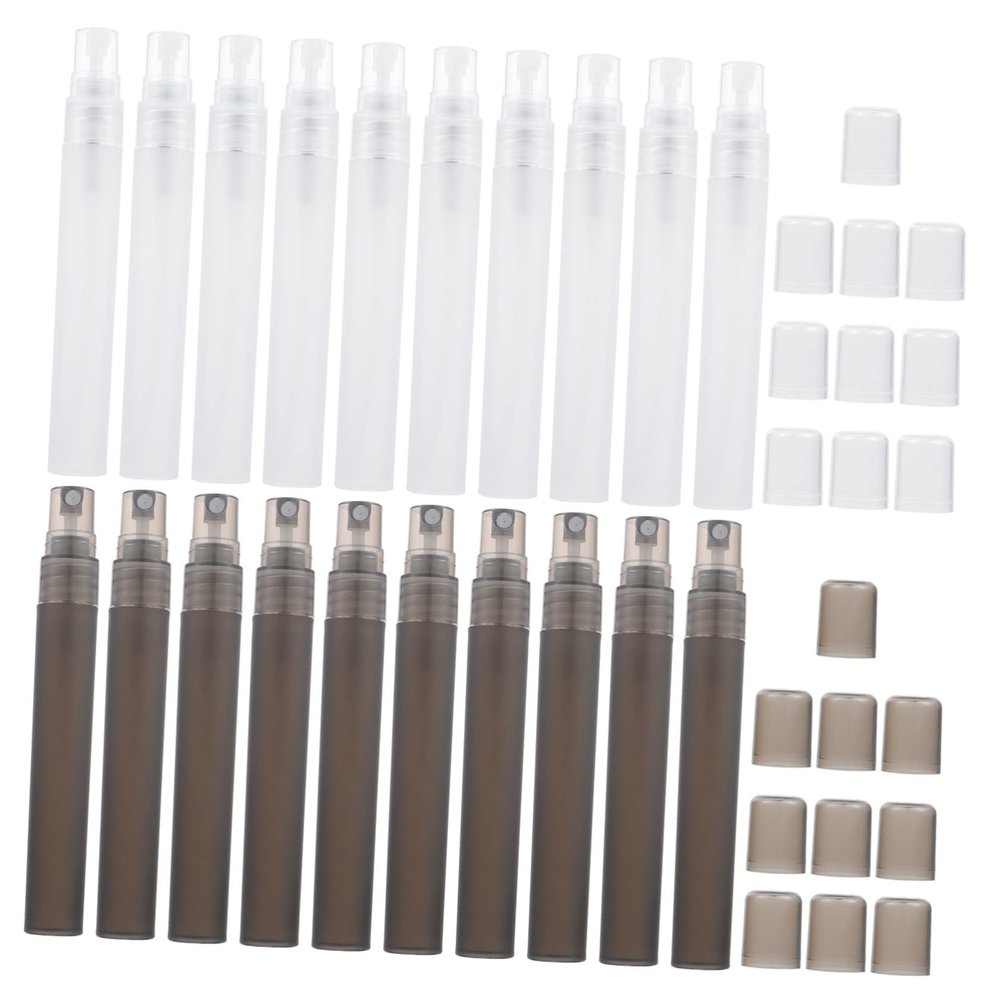 MERRYHAPY 20pcs 10ml Plastic Perfume Bottles Mini Spray Atomizers