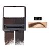 2 Color Eyebrow Powder Waterproof Natural Brow Powder Eyebrow Powder Duo Sculpting Kit for Girls Women Dark Brown and Grey 1Set Beauty tools view 4