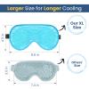BeeVines Cooling Eye Mask, 2 Pack XL Jumbo Size Freezer Gel Eye Masks for Puffy Eyes Face, Ice Eye Mask, Cold & Warm Compress, Frozen Ice Pack for Post Eye Surgery & Allergies(Blue) view 3