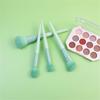 11pcs Green Makeup Brush Set for Beginners Complete Set Of Soft Beauty Tools view 4