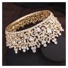 TRUSTTWO Luxurious And Luxurious Crystal Wedding Bridal Ring Tiaras Suitable Fit For Ball Brides, Diadem Hair, Jewelry, Queen Headwear The New(Blue) view 3