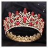 TRUSTTWO Luxurious And Luxurious Crystal Wedding Bridal Ring Tiaras Suitable Fit For Ball Brides, Diadem Hair, Jewelry, Queen Headwear The New(Blue) view 4